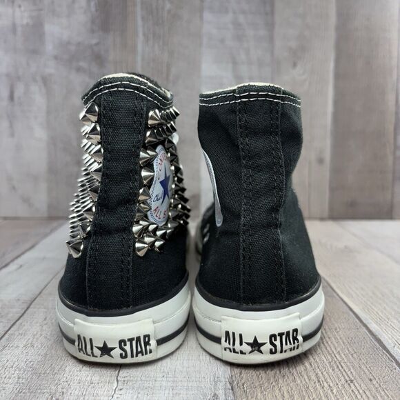 Converse Chuck Taylor All Star High Top Studded Women's 8 Canvas Sneakers Black - Picture 9 of 14